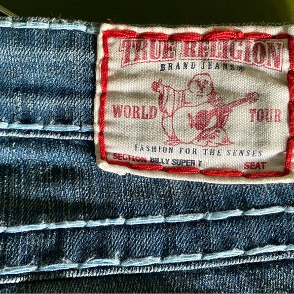 True Religion Ice Wash Straight Leg Jeans - Picture 2 of 14